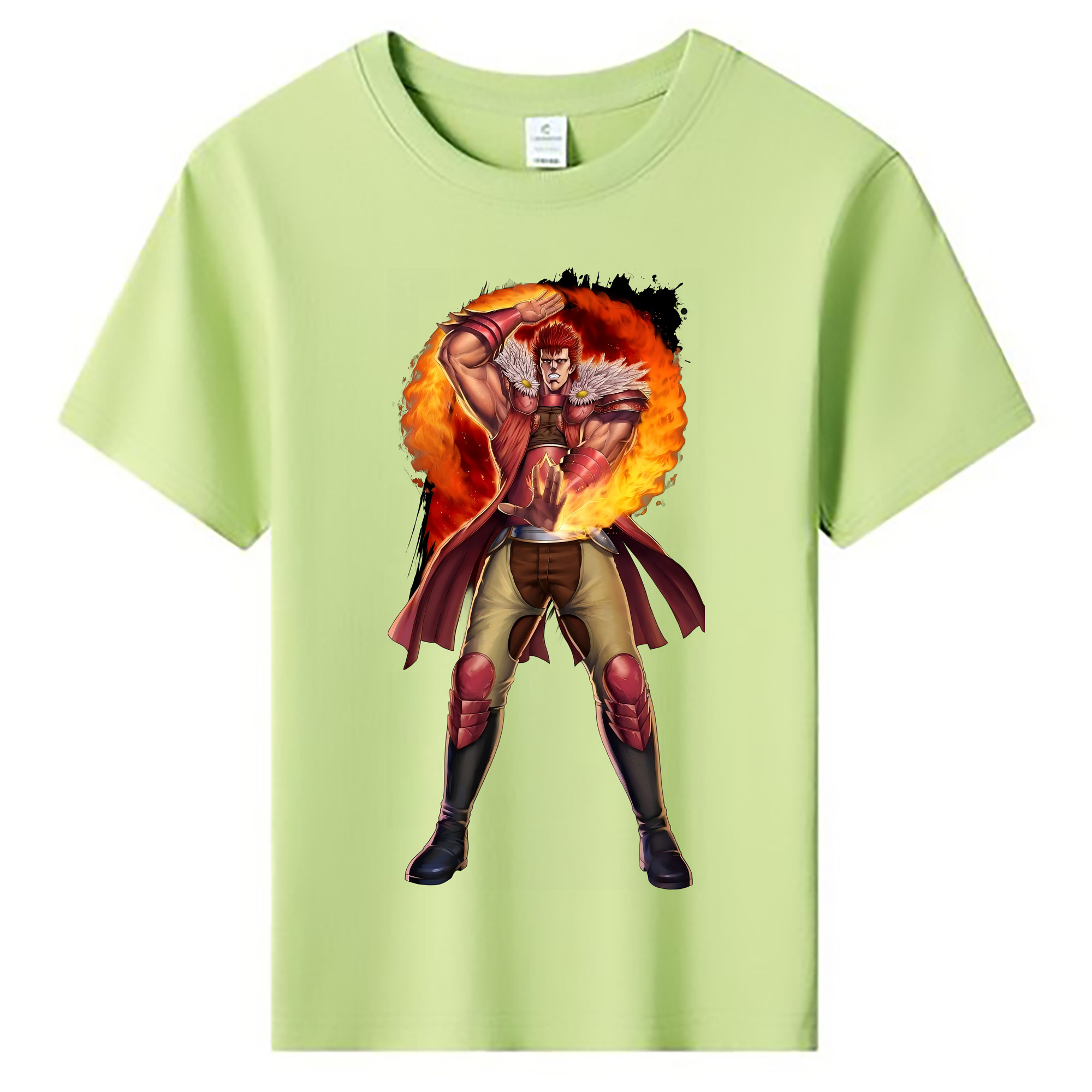 （画像用） 北斗の拳 Fist of the North Star 綿100％キッズTシャツ（フロントプリント）